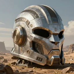 a large sci fi wakanda helm constructed from sci final plastic panels, concept art, high detail, digital painting, illustration, octane render, unreal engine