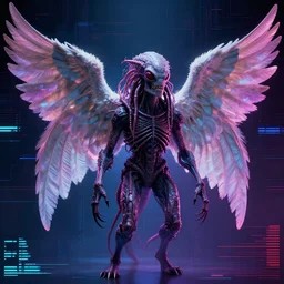 oh, come on, angel ( yeah ),, stranger things, demogorgon, cyberwave, vector graphics, cinematic, photorealistic, highly detailed, volumetric lighting