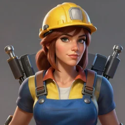 beautiful digital painting portrait of engineer woman from team fortress 2 by valve, 4 k, 8 k, hd, high resolution, highly detailed, intricate detail, ultra realistic faces, digital art, trending on artstation, team fortress 2