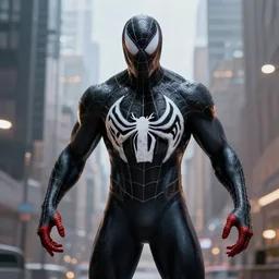 Spider-Man black venom suit
