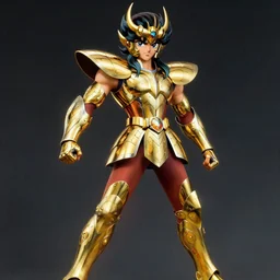 Dragon Shiryū  from  Saint Seiya with full armor by William Adolphe Bouguereau
