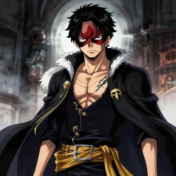 eiichiro oda character design of a mysterious masked oc character villain