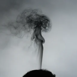 silhouette of smoke