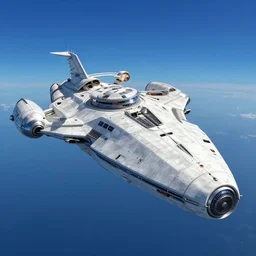 a starship in the style of atlantis : the lost empire ( 2 0 0 1 )