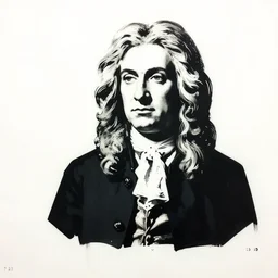 individual isaac newton silk screen banksy