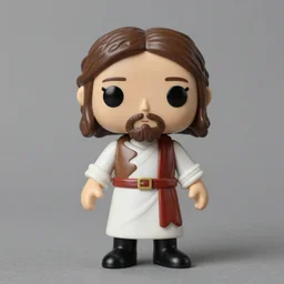 1 7 th century jesus stop motion vinyl action figure, plastic, toy, butcher billy style