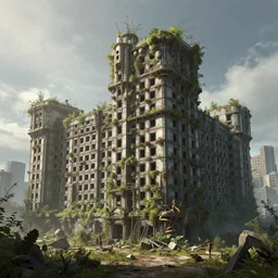 a beautiful hyperdetailed rendering of city prison abandoned nature building urbex architecture unfinished building by tom wright, azeroth reclaimed by nature tron steampunk, archdaily, wallpaper, highly detailed, trending on artstation.