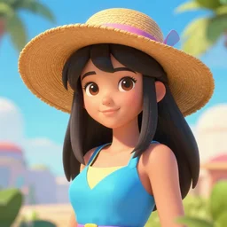 summer cute, illustration, digital art, inspired by atey ghailan, sharp, masterpiece, highly detailed, photorealistic, octane render, 8 k, unreal engine 5, trending on artstation, vivid colors