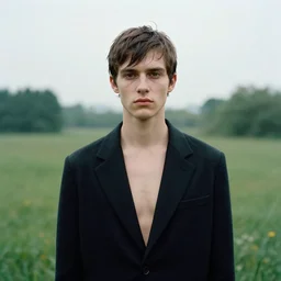 a portrait of a character in a scenic environment by Steven Klein