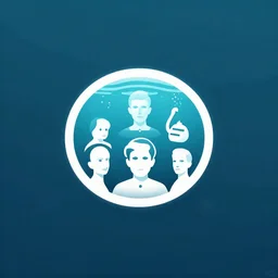 minimalist logo icon of todd solondz, retro psychology, victo ngai, kilian eng, lois van baarle, under water, behance, beeple