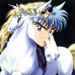 close detailed portrait of Pegasus Seiya by Fujiko F. Fujio