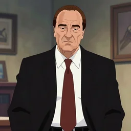 Tony Soprano as a disney cartoon