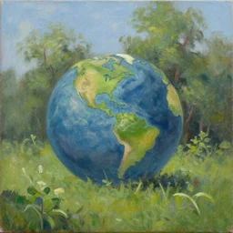 environment art, oil on canvas