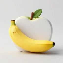 a banana shaped like an apple