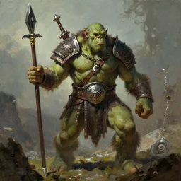 an orc warrior by thomas cole and wayne barlowe