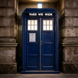doctor who inspired tardis that looks like a elevator