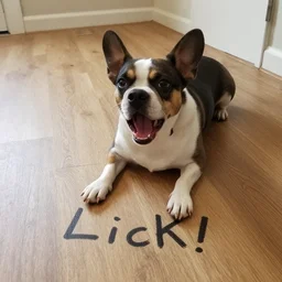 yelling at someone, get down there and lick that floor!