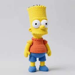 Bart Simpson amigurumi, 3D