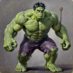 the hulk starring as harry potter, wand, glasses,, oil on canvas, intricate, 8 k highly professionally detailed, hdr, cgsociety
