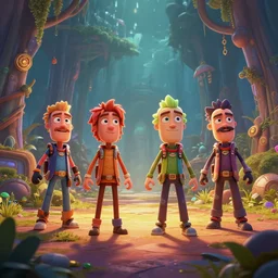 4 k. sharp. smooth. e 3 game awards videogame trailer footage. fantastical cartoony style. blender render. ambient occlusion. raytracing. global illumination. featured on artstation, behance, twitter, youtube, reddit, google, facebook. masterpiece. fantastic lighting. incredible scene. unbelievable art. overwhelming talent. digital art by james gurney. rule of thirds.