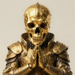 a 4 meter long gilded skull of a giant brutal solarpunk macedonian cyber warrior portrait praying altar of sacrifice by giger vasnetsov rutkowski mucha hyperrealism very detailed masterpiece shadows symmetrical expressive eyes well proportioned balanced high resolution artgerm cinematic epic dramatic slow ivory poetic sharp focus