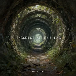paradise at the end of the tunnel concept art by Doug Chiang cinematic, realistic painting, high definition, digital art, symmetrical, very detailed, extremely high detail, photo realistic, concept art, unreal engine 5, album cover,
