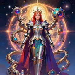 legal good colorful female sacred organ holy knight dream machinery ji rings pacific 2 creation of the cosmine portrait of the universe
