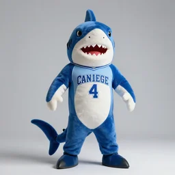 shark in the style of a College Mascot Costume, digital art, highly detailed, photorealistic, art station —height 1024 —width 1024