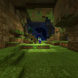 Cave, screenshot from Minecraft
