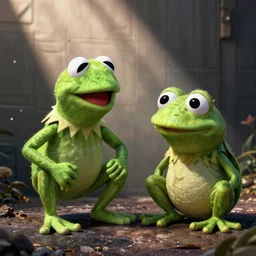 kermit the frog and pepe the frog