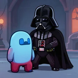 darth vader playing amongus