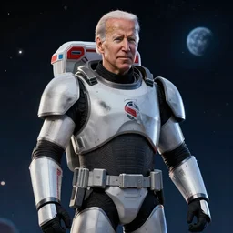 Joe Biden as a space marine