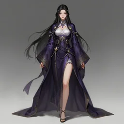 full - body character concept of a sorceress, digital painting, anime, by zeronis, artgerm, and sakimichan, korean mmorpg, highly detailed, extremely detailed, perfect face, trending on artstation, seoul, south korea