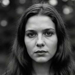 pretty ukrainian woman i in the style in the style of andrei tarkovsky, 8 k, 1 9 8 4, close - up bokeh, gelios lens, color, noir by terry o'neill