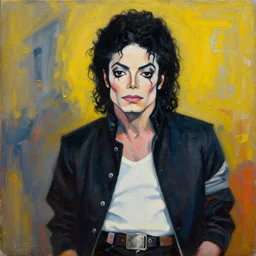 michael jackson an original artwork by jean michel basquiat realistic oil painting trending on artstation