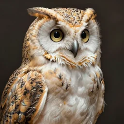 an owl supermodel lady