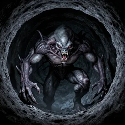 A monster from within a black hole, alien in nature, brutal and vast, powerful and hungry :: by Mike Deodata