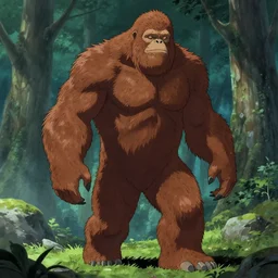 Bigfoot, Trending on Artstation, Hiroaki Tsutsumi style