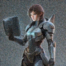 zbrush concept design of a girl in the sci - fi armor with monitor in hands, by fausto de martini, cinematic light, illustratuon featured on artstation, octane render, smooth, sharp focus, 4 k.