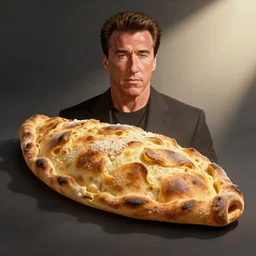 a calzone sylvester stallone, hyper detailed, digital art, artstation, cinematic lighting, studio quality, smooth render, by artgerm, greg rutkowski, boris vallejo