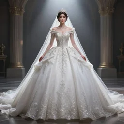 epic professional digital art bridal gown portrait of 🥷💂‍♀️👰‍♀️,best on artstation, cgsociety, wlop, Behance, pixiv, astonishing, impressive, outstanding, epic, cinematic, stunning, gorgeous, concept artwork, much detail, much wow, masterpiece.