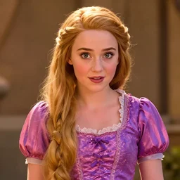 Jennette McCurdy as Rapunzel in disney tangled live action, 8k full HD photo, cinematic lighting, anatomically correct, oscar award winning, action filled, correct eye placement,