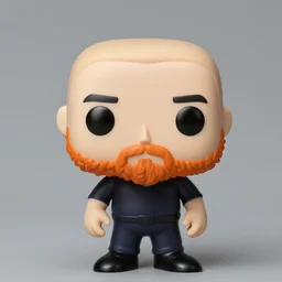 funko pop bald man with an orange beard