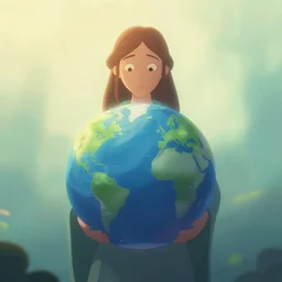 mother earth is dying as a woman by disney concept artists, blunt borders, rule of thirds, hazy, soft light, dreamy, beautiful!!!