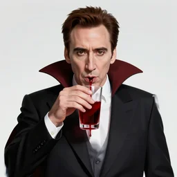 nicolas cage as dracula, drink blood, highly detailed, centered, artstation, concept art, smooth, sharp focus, illustration, bokeh art by artgerm and donato giancola and joseph christian leyendecker