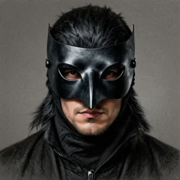 a highly detailed portrait of a man wearing a raven mask by gerald brom cinematic lighting, detailed drawing, symmetrical