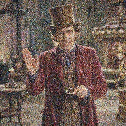 film still of Nicolas Cage as Willy Wonka in Willy Wonka and the Chocolate Factory 1971