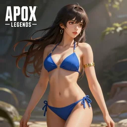 Summertime Bikini Warriors in apex legends as an anime character digital illustration portrait design by Ross Tran, artgerm detailed, soft lighting