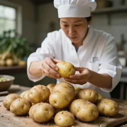 potatoes, 8 k image, profession