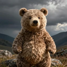 bear with a mustache, plushy